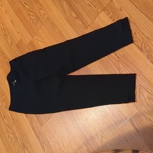 St. John Black Label High Waisted Moto Style Riding Trousers w/ Gold Hardware